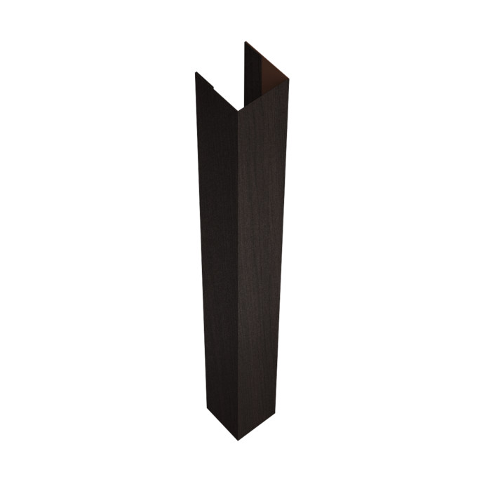 Стойка жалюзи Texas для монтажа без крепежного вкладыша 0,45 Print Elite Coffee Wood TwinColor (3м)