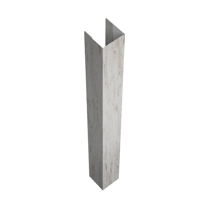 Стойка жалюзи Texas для монтажа без крепежного вкладыша 0,45 Print Elite Snow Wood TwinColor (2,5м)