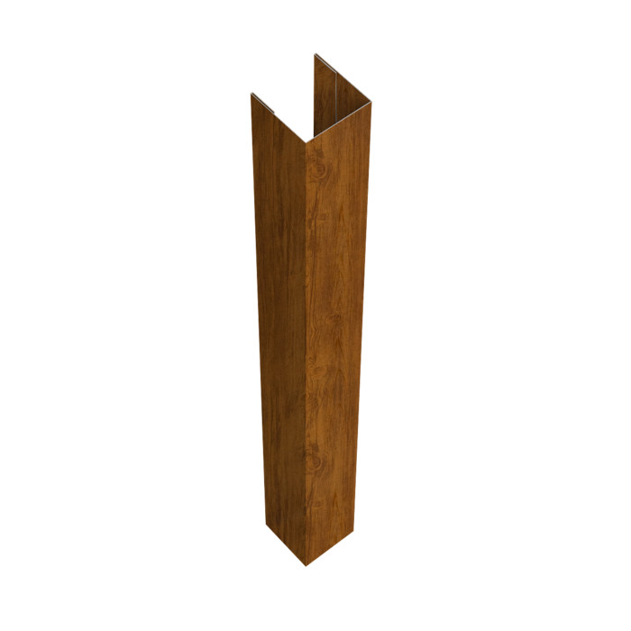 Стойка жалюзи Texas для монтажа без крепежного вкладыша 0,45 Print-double Elite Golden Wood (1,8м)