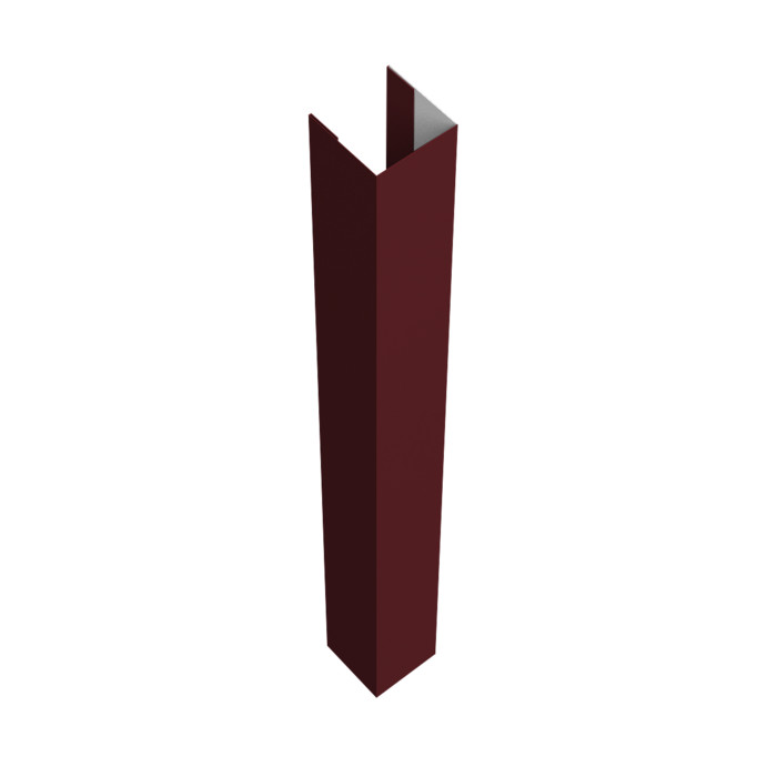 Стойка жалюзи Texas для монтажа без крепежного вкладыша 0,5 Satin Matt TX RAL 3005 красное вино (1,8м)
