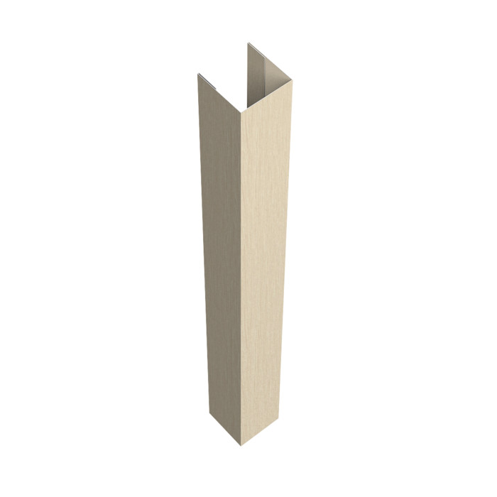 Стойка жалюзи Texas для монтажа с крепежным вкладышем 0,45 Print Elite Milky Wood TwinColor (2м)