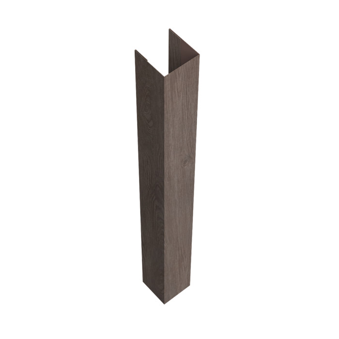 Стойка жалюзи Texas для монтажа с крепежным вкладышем 0,45 Print Elite White Wood TwinColor (1,8м)