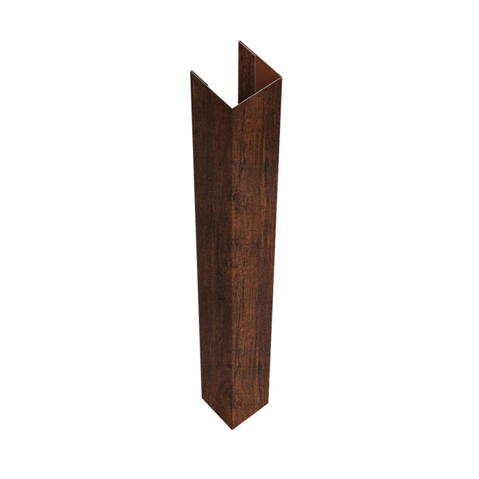 Стойка жалюзи Texas для монтажа с крепежным вкладышем 0,45 Print Premium Cherry Wood Dark FTC (3м)