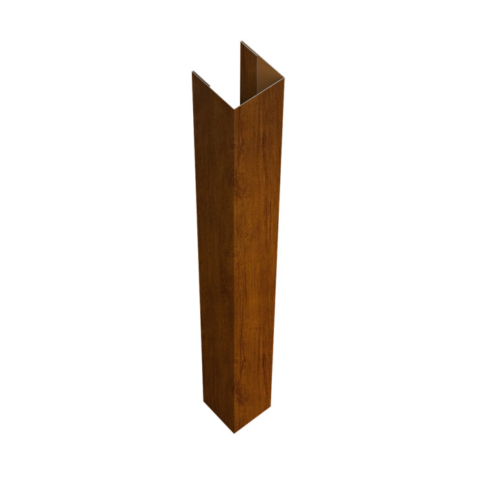 Стойка жалюзи Texas для монтажа с крепежным вкладышем 0,45 Print Premium Golden Wood Intense FTC (2м)