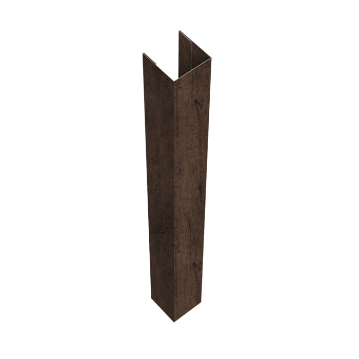 Стойка жалюзи Texas для монтажа с крепежным вкладышем 0,45 Print-double Elite Antique Wood (3м)