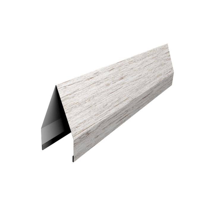 Ламель забора жалюзи Tokyo 0,45 Print Elite с пленкой Snow Wood TwinColor