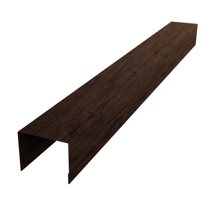 Крышка для забора жалюзи Palermo 0,45 Print-Double Premium Antique Wood (2м)