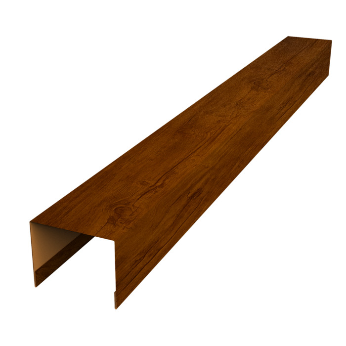 Крышка жалюзи Palermo 0,45 Print Premium Golden Wood Intense FTC (2,5м)
