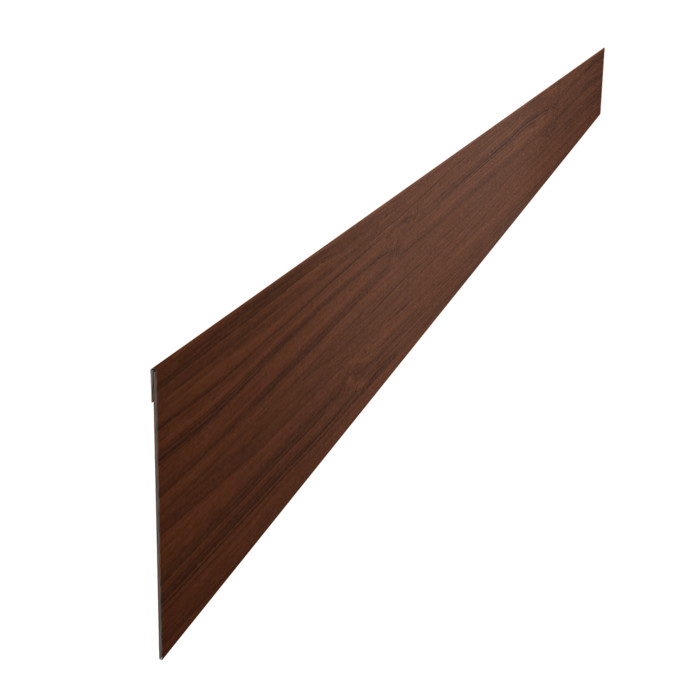 Ламель забора жалюзи Palermo стартовая/финишная для калиток и ворот 0,45 Print Elite Choco Wood TwinColor