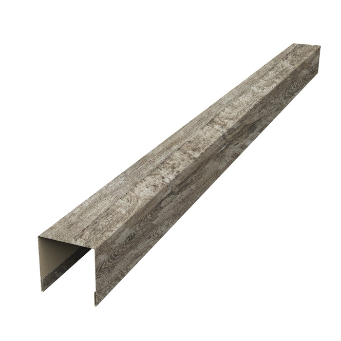 Планка вертикальная лицевая для забора жалюзи Palermo 0,45 Print Elite Nordic Wood TwinColor (1,8м)