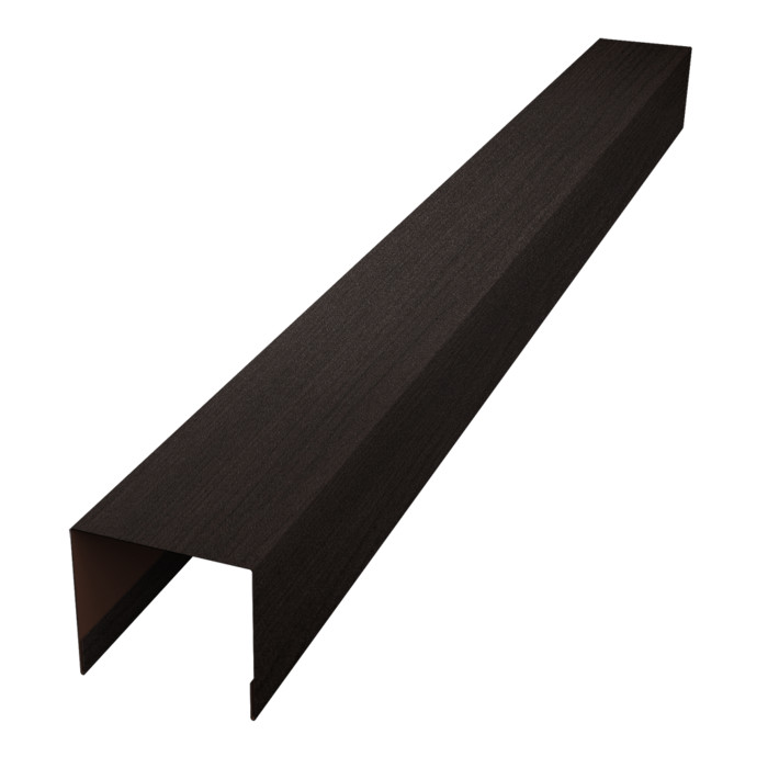 Стойка боковая крепежная для забора жалюзи Palermo 0,45 Print Elite Coffee Wood TwinColor (1,8м)