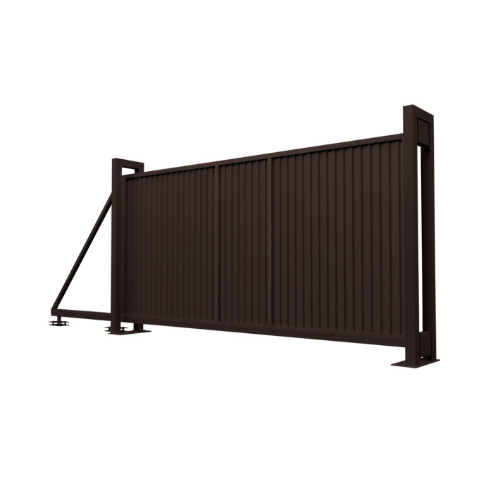 Ворота откатные Estet 1,65х4,5 RAL RR32