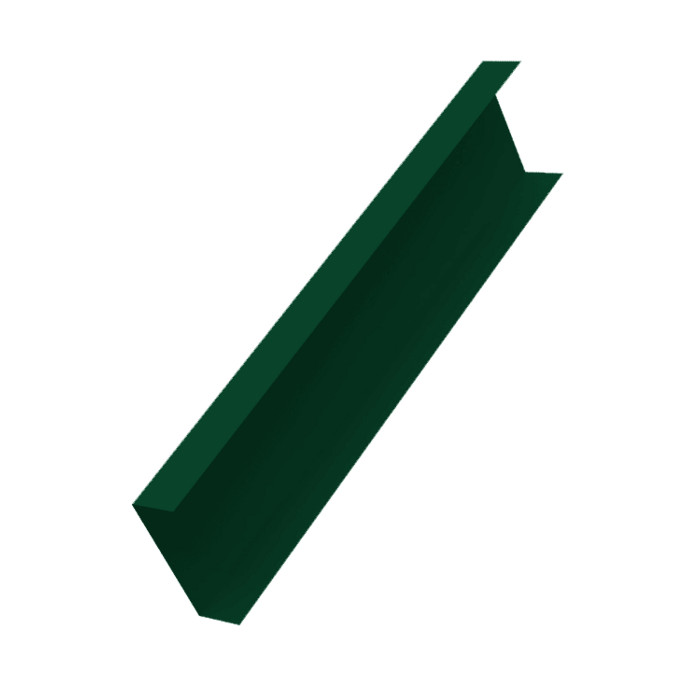 Декоративная накладка на столб универсальная 62х55 для забора жалюзи 0,45 PE-Double RAL 6005 зеленый мох (2,5м)