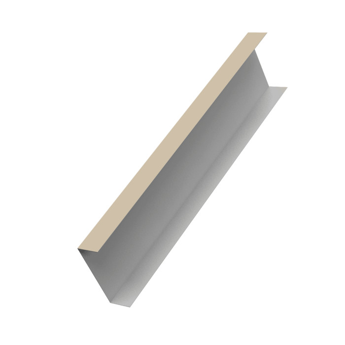 Декоративная накладка на столб универсальная 62х55 для забора жалюзи 0,45 PE RAL 1015 светлая слоновая кость (2м)